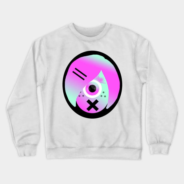 Cyclops Cutie 1 Crewneck Sweatshirt by Not Meow Designs 